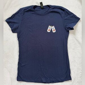 Navy Blue Women’s Miller Lite Gildan Softstyle Navy T-Shirt | size Medium
